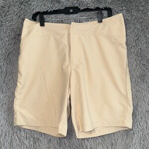 Patagonia Womens Active Walking Hiking Shorts Size 12 Beige Outdoor